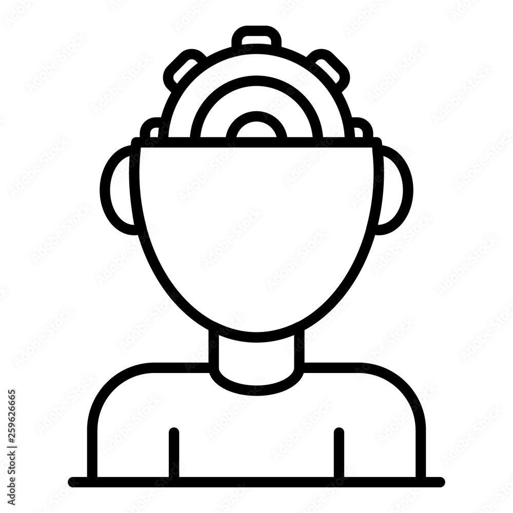 Child interactive learning icon. Outline child interactive learning vector icon for web design isolated on white background Child interactive learning icon. Outline child interactive learning vector icon for web design isolated on white background