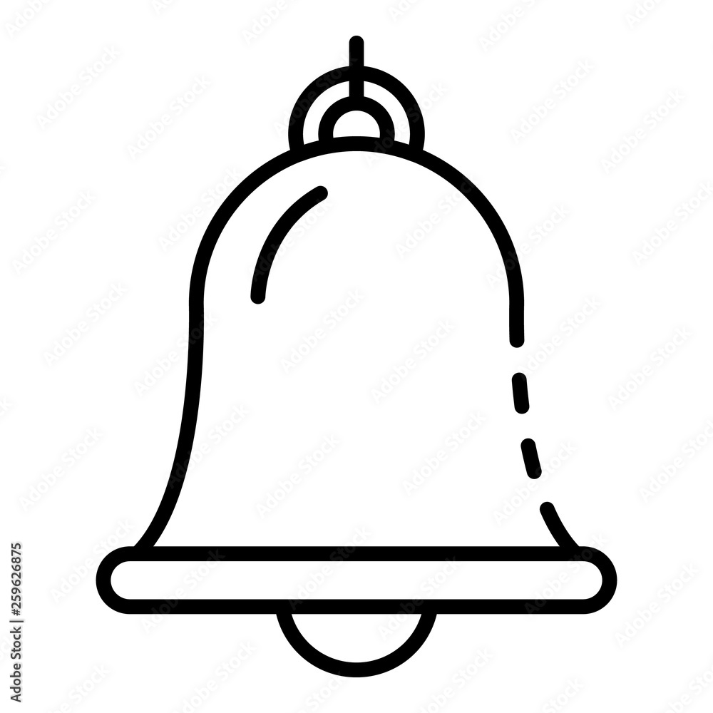 Marine port bell icon. Outline marine port bell vector icon for web design isolated on white background Marine port bell icon. Outline marine port bell vector icon for web design isolated on white background