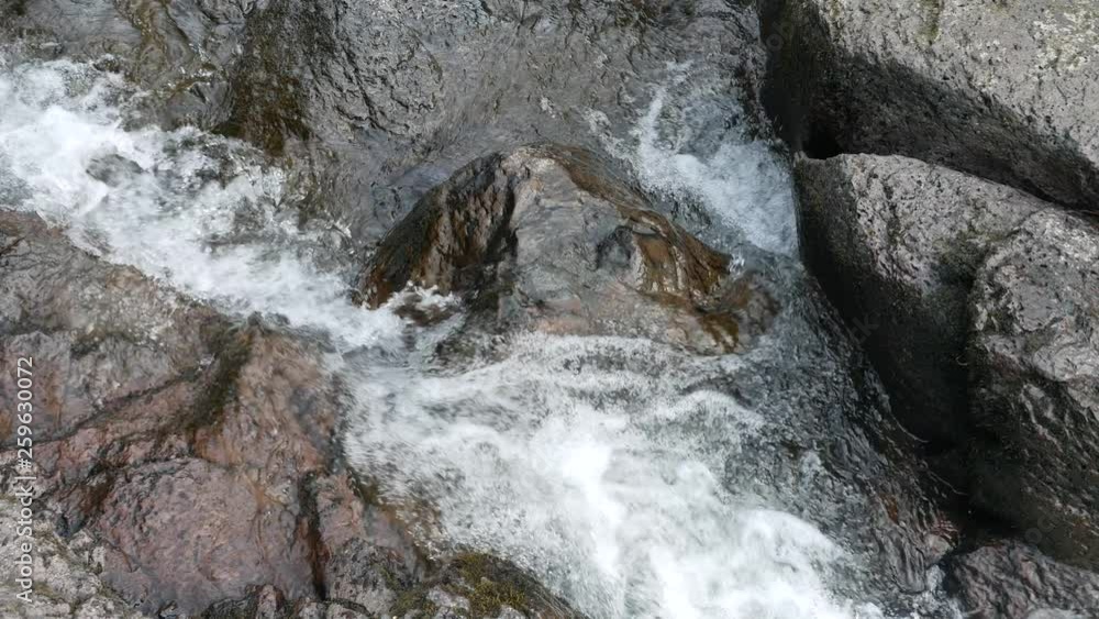 water flowing over the rocks water flowing over the rocks