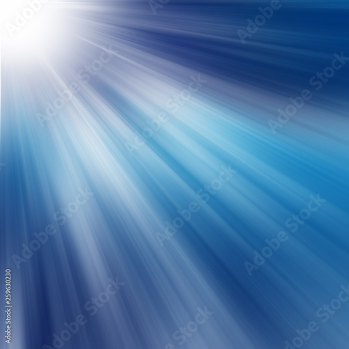 Starburst Blue Light Beam Abstract Background - 