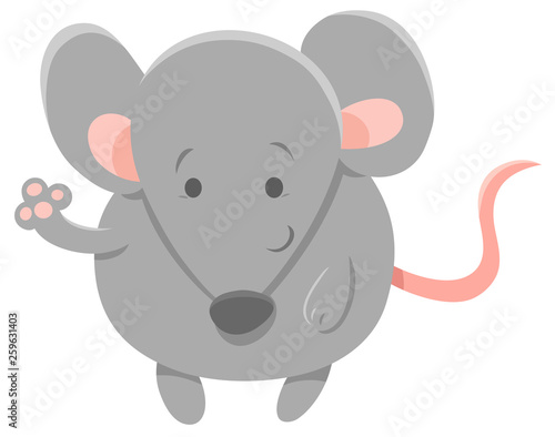 cute grey mouse animal character © Igor Zakowski