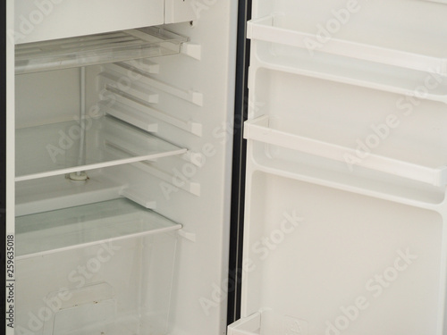 small washed refrigerator.