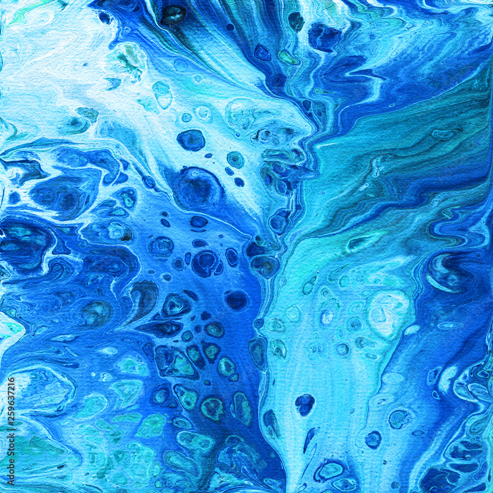 Fluid Art. Abstract blue background. Liquid acrylic paint, marble texture Fluid Art. Abstract blue background. Liquid acrylic paint, marble texture