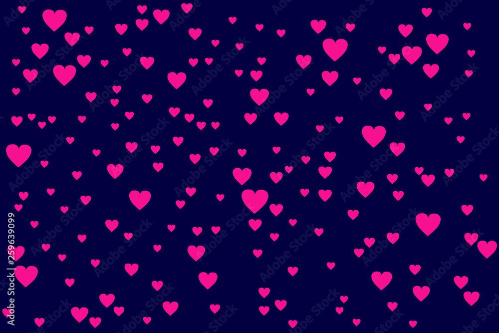 Vector background with hearts. Vector background with hearts.