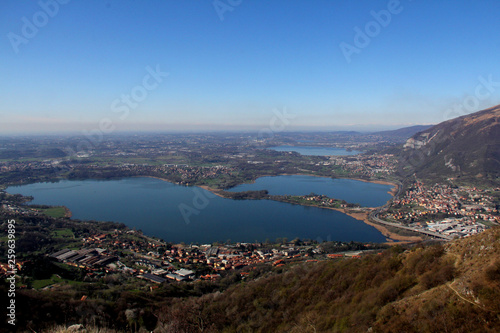 i laghi di Annone, di Pusiano e di Alserio, dal Monte Barro photo