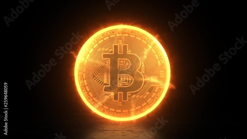 bitcoin energy lighting animation photo