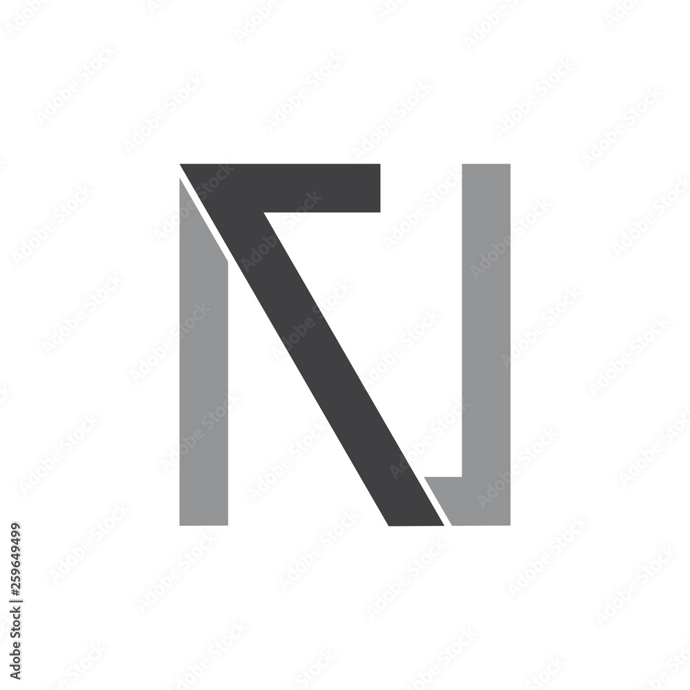 letter n arrow up simple geometric line logo vector letter n arrow up simple geometric line logo vector