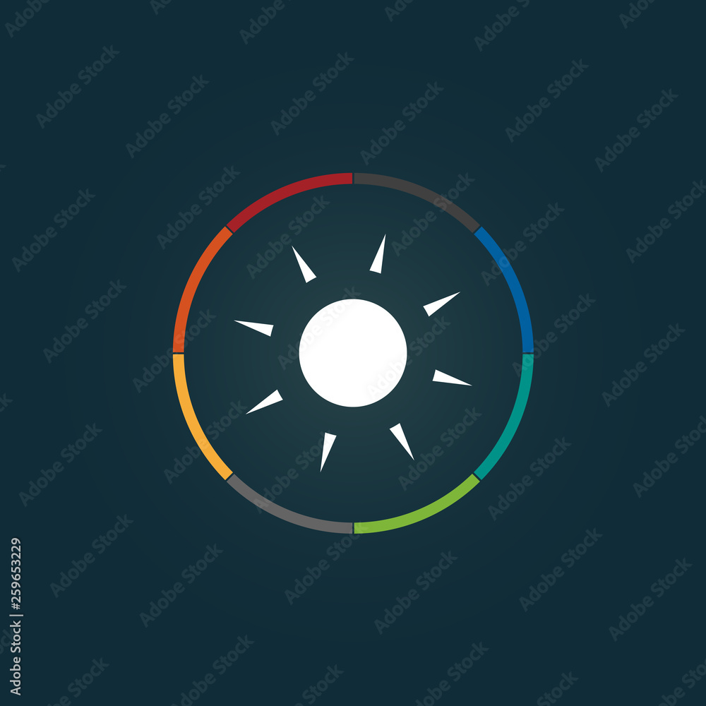 sun vector icon sun vector icon
