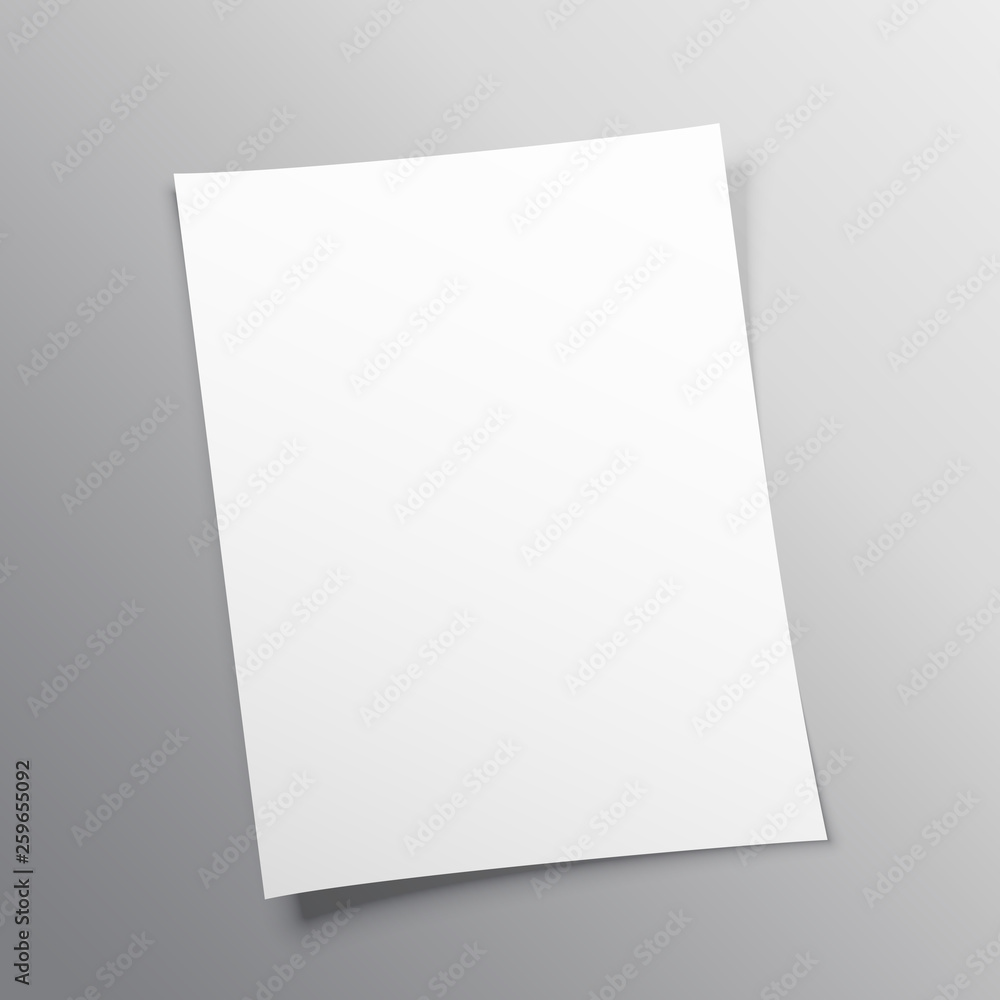 blank paper mockup vector design blank paper mockup vector design
