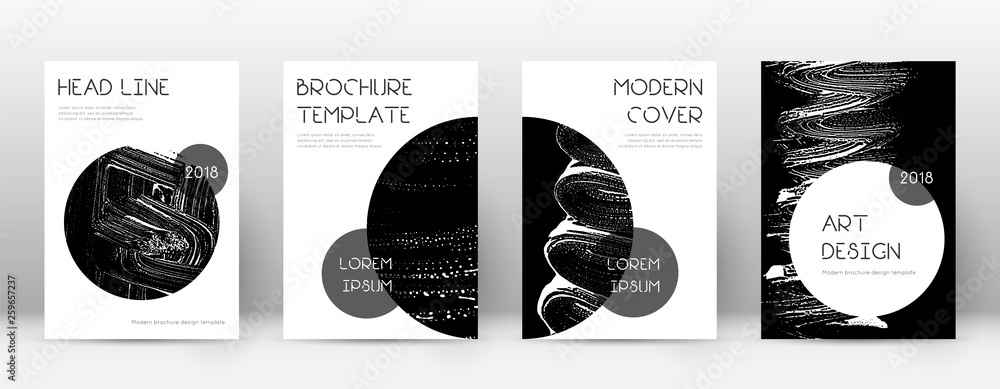 Cover page design template. Trendy brochure layout