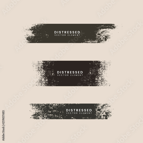 Distressed stroke texture banners
