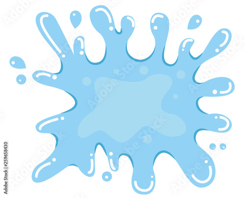 Fresh water splash on isolated background illustration - Vector