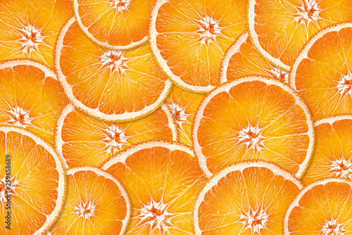 Orange Fresh Fruit Background.