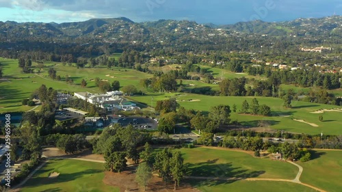 Aerial footage Beverly Hills Country Club