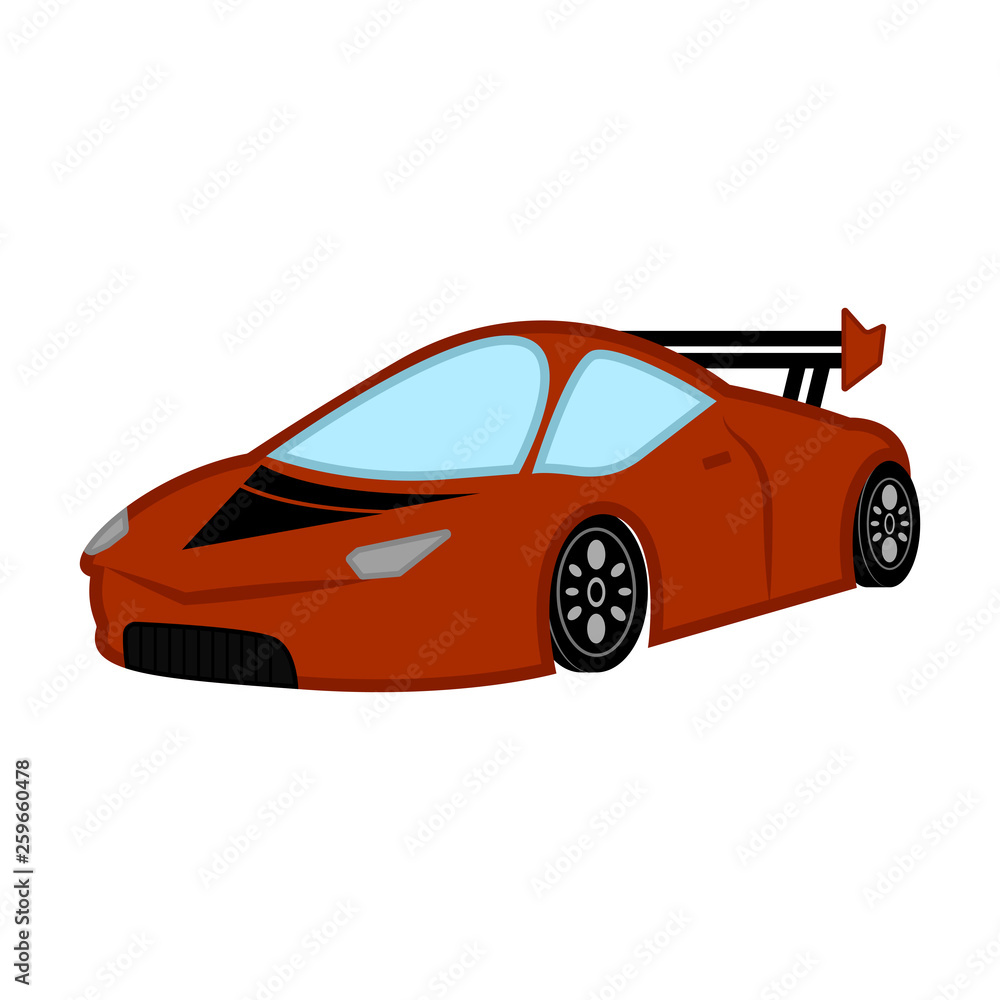 Isolated racing car image. Vector illustration design Isolated racing car image. Vector illustration design