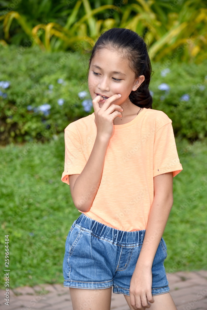 Pretty Minority Female Youngster Making A Decision Pretty Minority Female Youngster Making A Decision