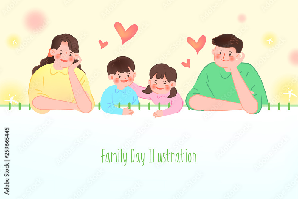 Family Day Illustration Family Day Illustration