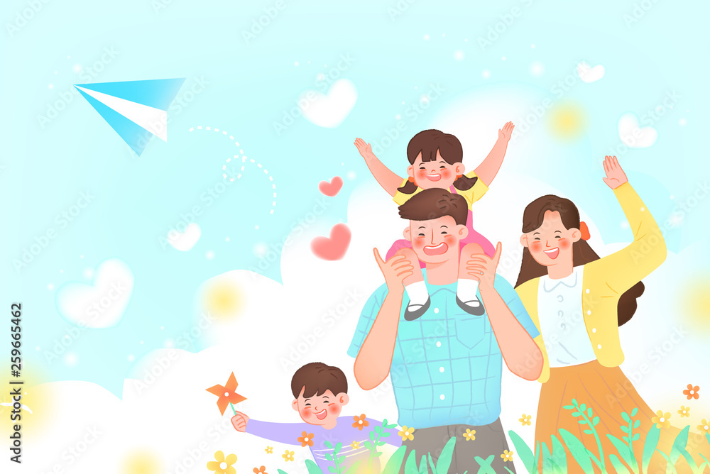 Family Day Illustration Family Day Illustration
