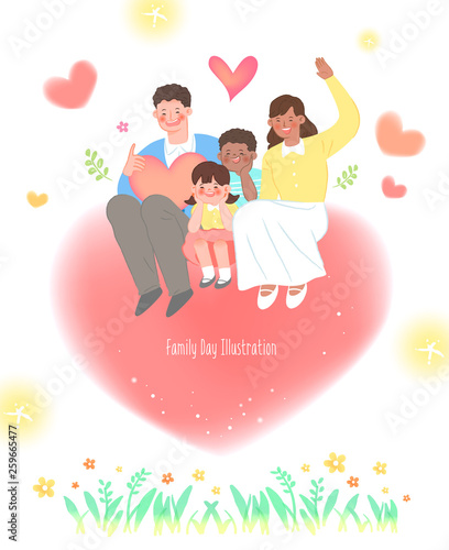 Family Day Illustration