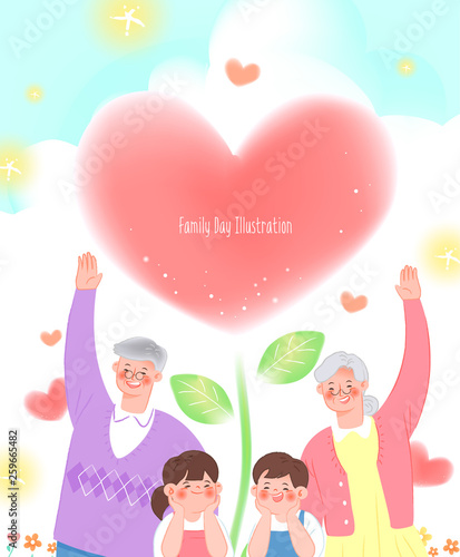 Family Day Illustration