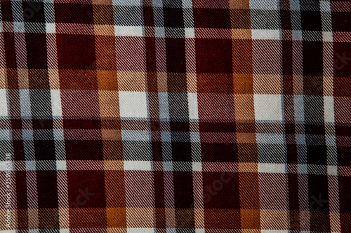 red checkered material background