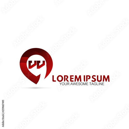 initial VV red pin logo company sign Free Download initial VV red pin logo company sign - GFXLoad