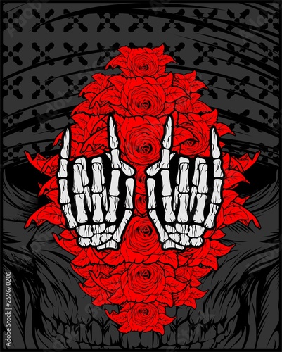 Hand, metal , symbol.