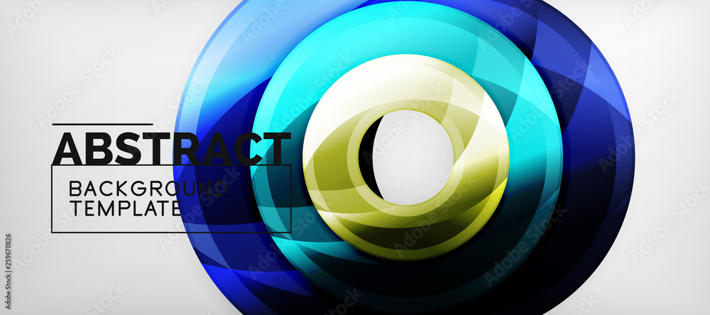 Glossy circles geometric background Glossy circles geometric background