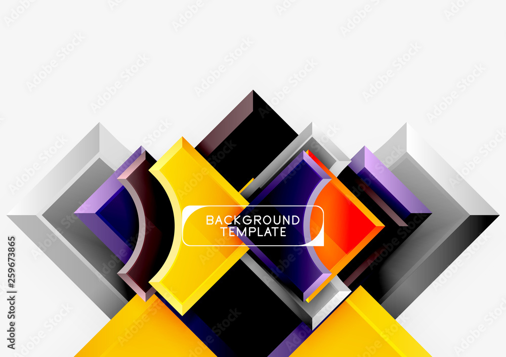 3d futuristic shapes vector abstract background made of glossy pieces with light effects 3d futuristic shapes vector abstract background made of glossy pieces with light effects
