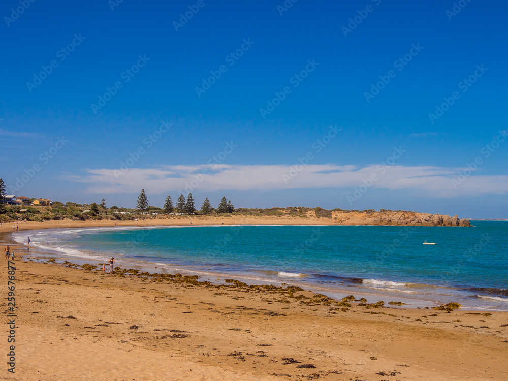 Beautiful beach and cove at Horeshoe Bay, Port Elliott, South Australia