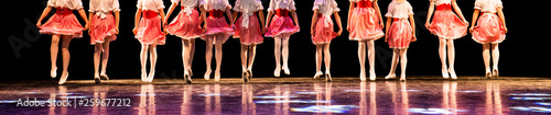  Young dancers on the stage