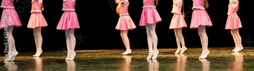  Young dancers on the stage