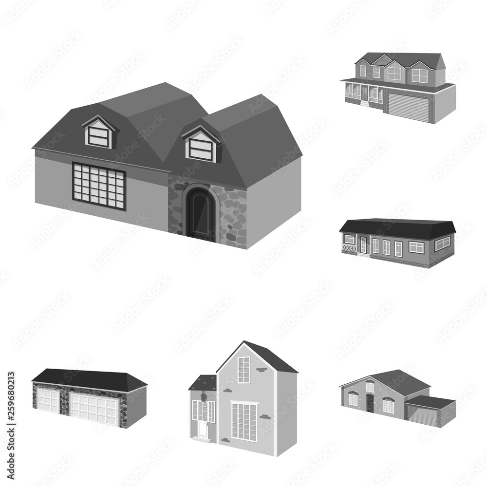 set of houses