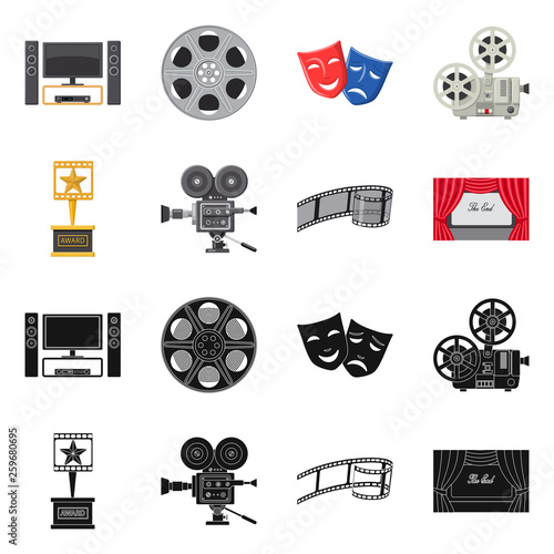 set of movie icons