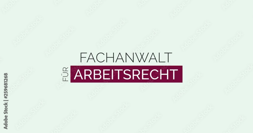 Anwalt für Arbeitsrecht. Moderne Animation, die die Leistungen einer Kanzlei zeigt. Farben: Lila/Weiß Anwalt für Arbeitsrecht. Moderne Animation, die die Leistungen einer Kanzlei zeigt. Farben: Lila/Weiß