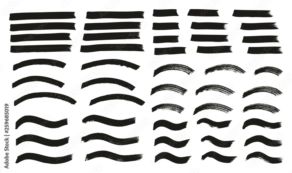 Tagging Marker Medium Lines Curved Lines Wavy Lines High Detail Abstract Vector Background Set 109