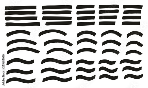 Tagging Marker Medium Lines Curved Lines Wavy Lines High Detail Abstract Vector Background Set 106