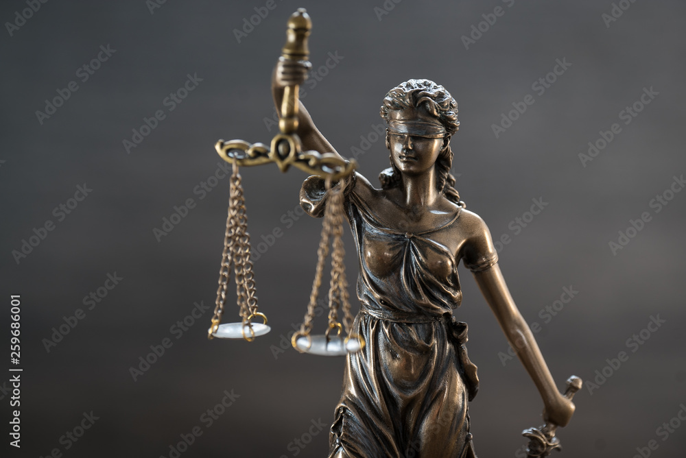 Law and Justice Concept Image, Grey stone background Law and Justice Concept Image, Grey stone background