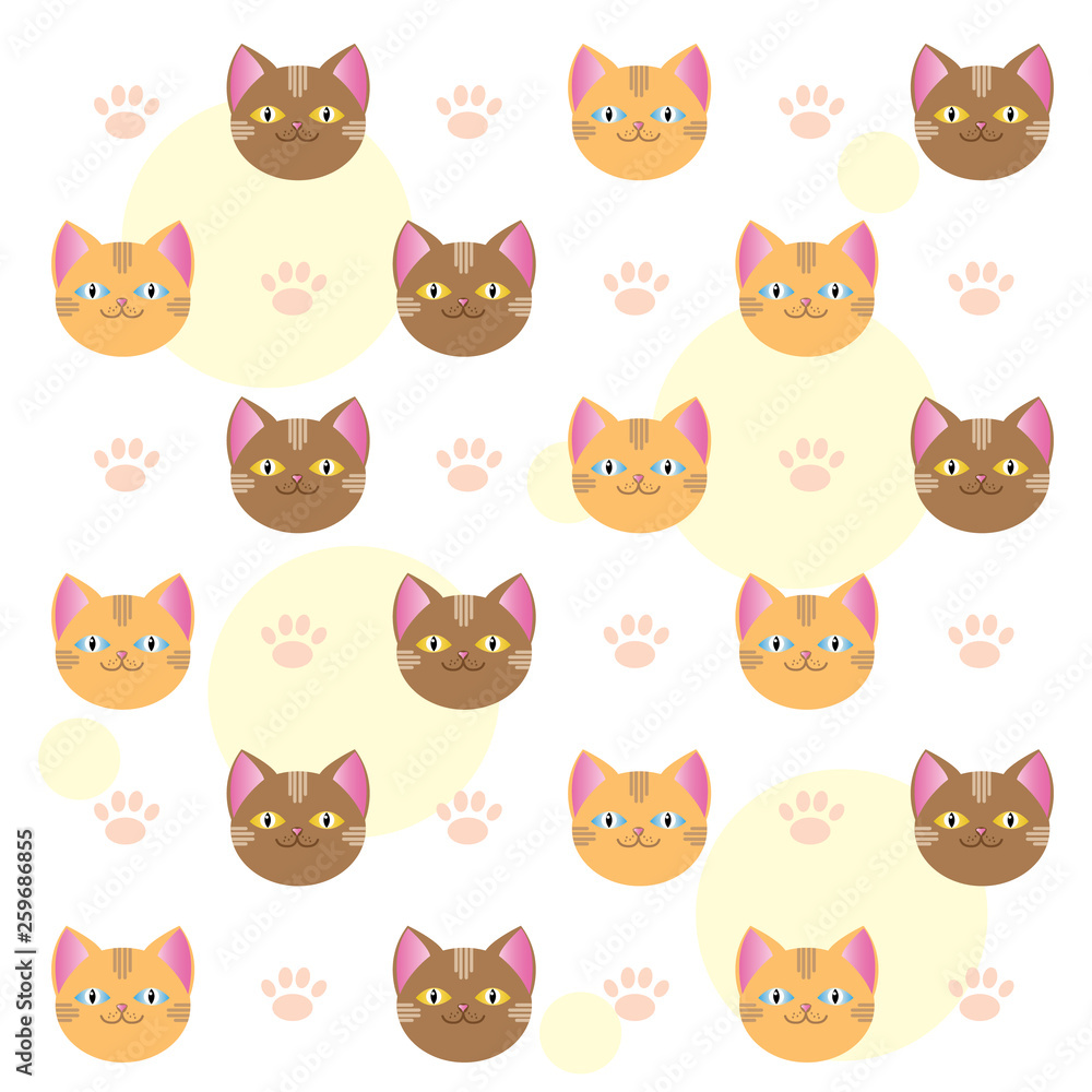 cat pattern, cute animal