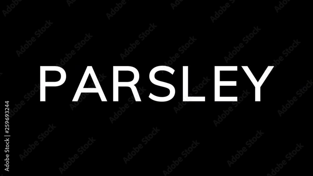 From the Glitch effect arises vegetable PARSLEY. Then the TV turns off. Alpha channel Premultiplied - Matted with color black From the Glitch effect arises vegetable PARSLEY. Then the TV turns off. Alpha channel Premultiplied - Matted with color black