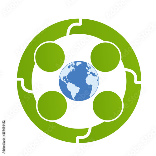  Graphic Wold group connection logo.people in the circle.logo team work 