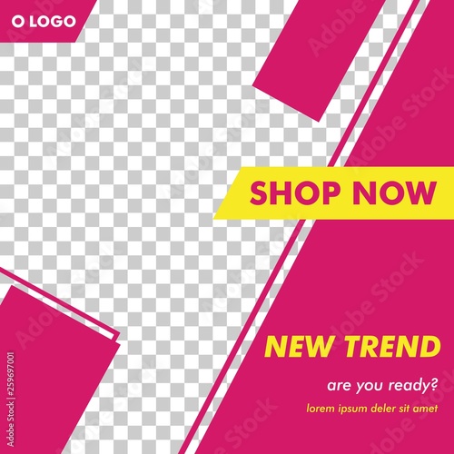 Modern Square Banner Template Vector