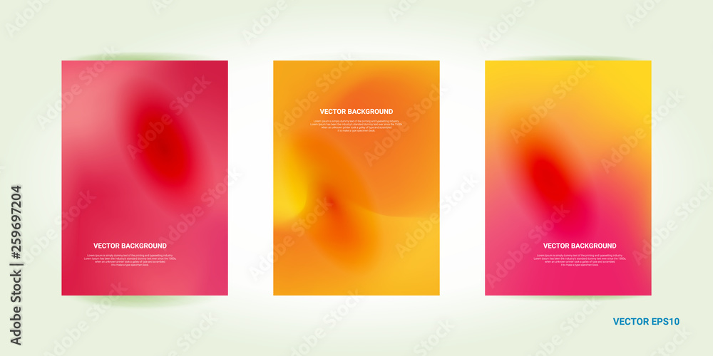 Abstract blurred gradient mesh background. Colorful smooth banner template
