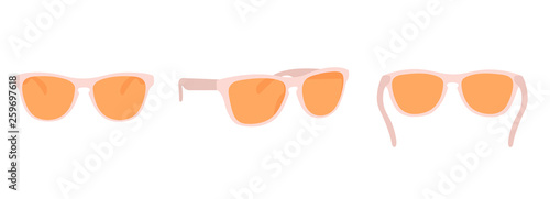 Woman sunglasses side view