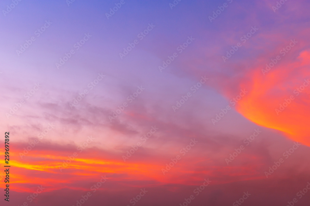 Beautiful sunset in twilight tone for background and concept Beautiful sunset in twilight tone for background and concept