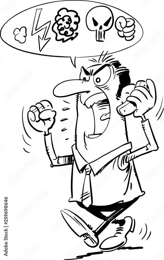 Angry conversation on the phone