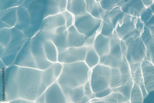 Blurred Abstract water background, Swimming pool rippled.