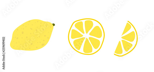 doodle set lemon cut
