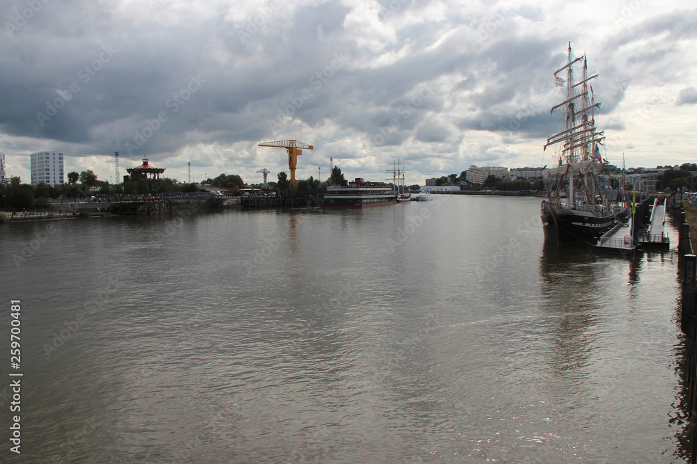 The river Loire in Nantes (France)