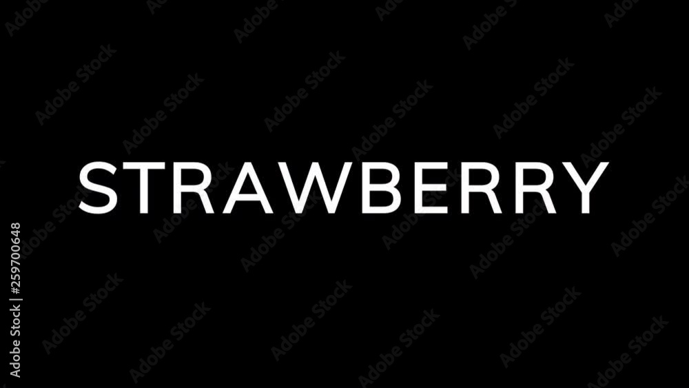 From the Glitch effect arises fruit STRAWBERRY. Then the TV turns off. Alpha channel Premultiplied - Matted with color black From the Glitch effect arises fruit STRAWBERRY. Then the TV turns off. Alpha channel Premultiplied - Matted with color black